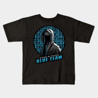 Blue Team | Hacker Design Kids T-Shirt